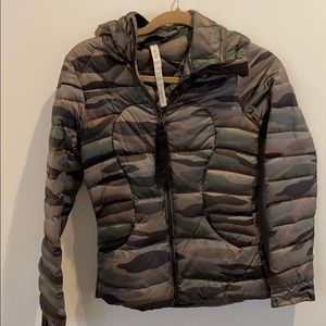 Lululemon camo hoodie zip up